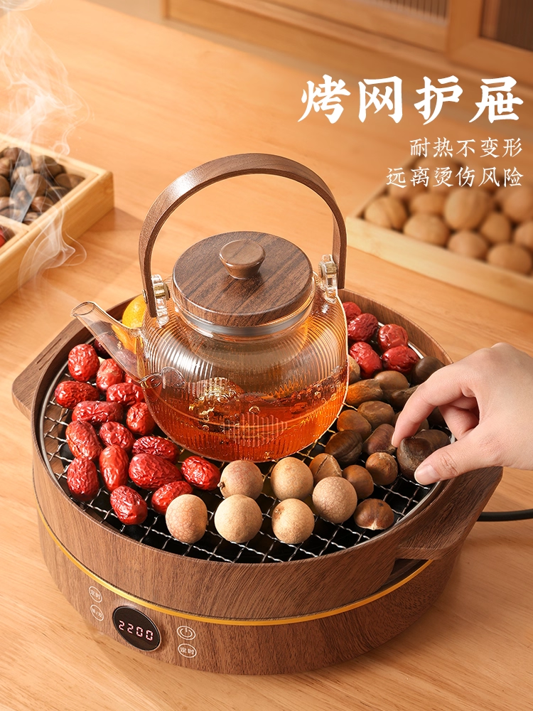 Complete Set of Tea-Making Equipment for Use Around the Stove, 2026 New Model, for Home Use Indoors in Winter, Electric Ceramic Stove for Tea Brewing and Heating