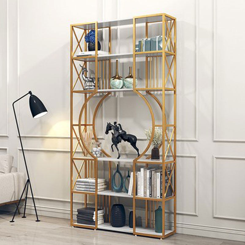 Nordic creative wrought iron living room floor rack multi-layer solid wood display rack simple fashion frame screen partition