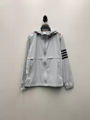 Couple men's spring and summer new men's thin-skinned clothes breathable stretch hooded casual wild sports jacket jacket