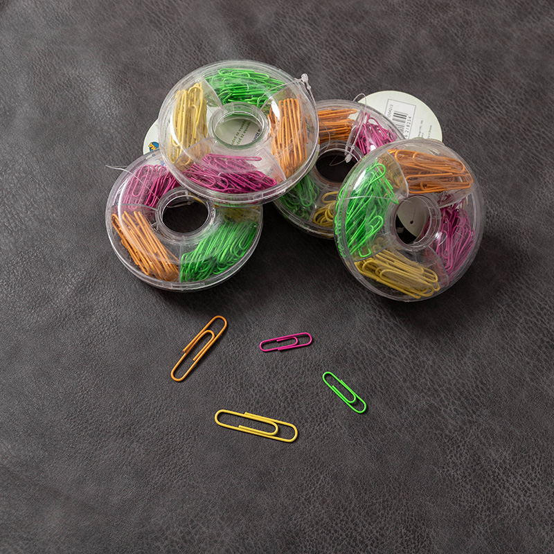 Donut paper clips a box of 120 color non-slip office paper clips school supplies decorative bookmarks