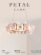 French Gio Pont room designer style bedroom study full spectrum eye protection led acrylic crystal chandelier