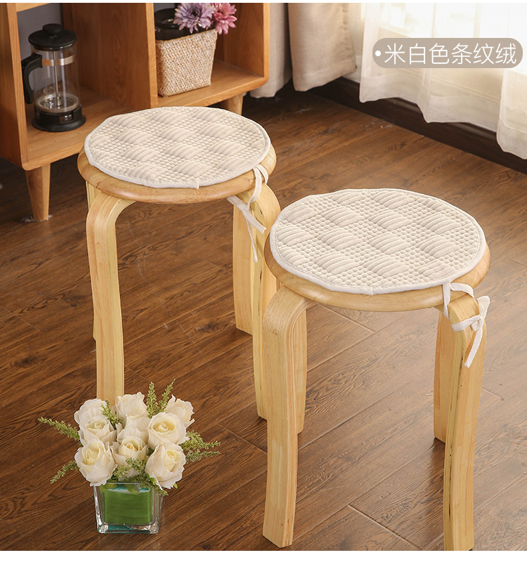 Ấm áp mùa đông đệm sang trọng trượt ghế đẩu tròn vòng tròn đệm ghế vận chuyển đệm ghế đệm ghế - Ghế đệm / đệm Sofa mẫu đệm ghế gỗ đẹp