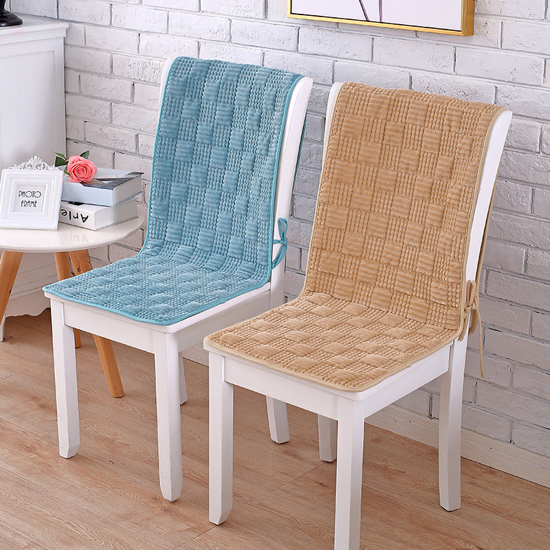 Plush chair cushion cushion one autumn and winter warm cushion with backrest cushion chair cushion computer chair dining chair set