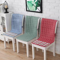 Cotton chair cushion cushion integrated four seasons universal cushion with backrest cushion office non-slip dining chair set