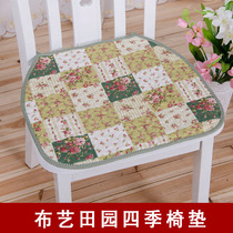 Four seasons chair cushion cloth cushion cushion chair seat cushion dining chair non-slip table chair cushion office thin
