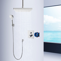 Beauty Label thermostatic entrance to wall-style embedded concealed shower nozzle suction top shower shower spray head suit