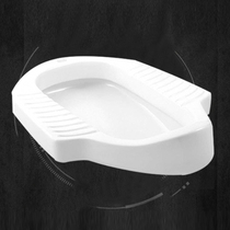 Beauty Mark Toilet Toilet toilet Ceramics No Deposit Water Bend Squatting Pan Ultra Slim Squat Pit Style Water Tank Suit Squat Toilet 8007