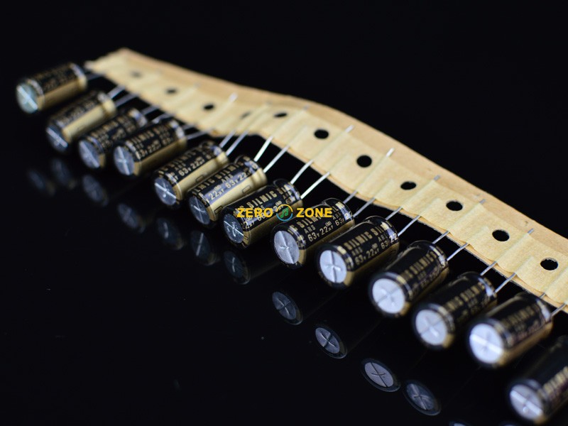 Zelo-ELNA SILMIC ARS brown god 22uF 63V audio with fever capacitor (black leather gold word)