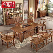 Leading Fu Mauwood Furniture Chicken Wing Wood Tea Table Solikung Kung Fu Tea Table Antique Living Room Tea Table