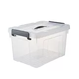 Портативный большой пластиковый ящик для хранения, прозрачная коробка, увеличенная толщина