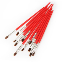 Red rod nylon hair oil paint brush gouache acrylic painting paint pen furniture repair brush touch-up paint brush hook line pen