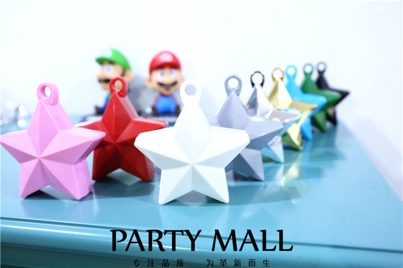 Helium balloon Pentagon Pentagon Weaking Solid Tube Table Walking Heavy Piece Swing Birthday Party DIY layout package