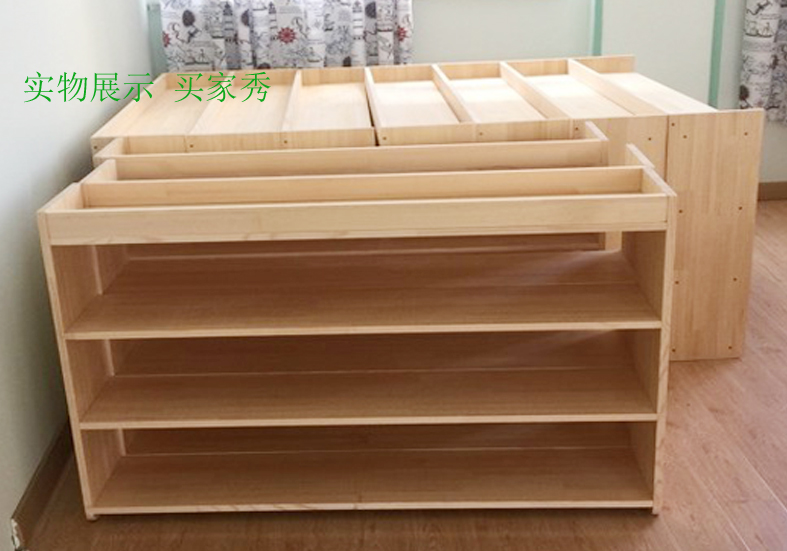 Tủ sách mẫu giáo lưu trữ đồ chơi giá tủ sách tủ lưu trữ tủ lưới sinh viên tủ sách tủ gỗ rắn tủ lưu trữ trẻ em tủ - Kệ tủ kệ