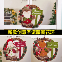 Christmas Decorations Seniors Snowman Paparazzi Circle Christmas Tree Pendant Scene Arrangement Door Hanging Props Flower Rings