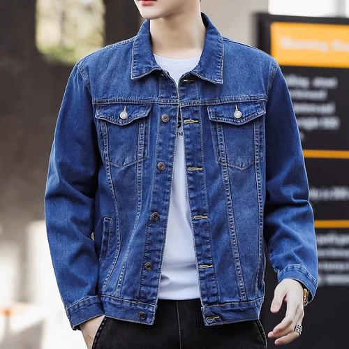 Джинсовая утепленная демисезонная весенняя дорожная куртка для отдыха, увеличенная толщина