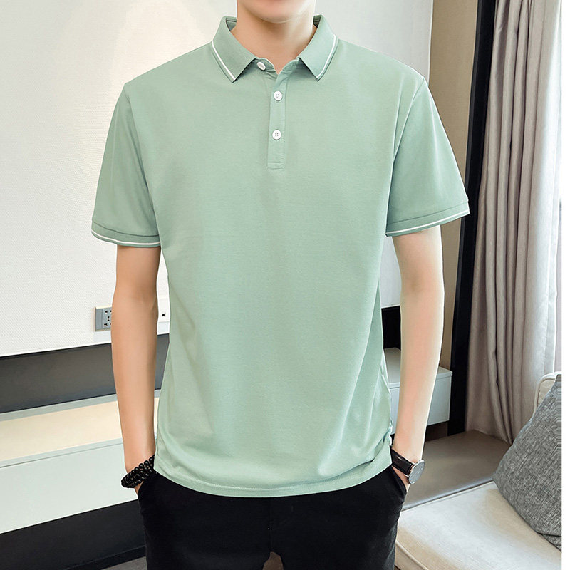 POLO Shirts Men Summer Thin with short sleeves T-shirt Han version Trend loose casual half sleeve Paul shirt blouses-Taobao