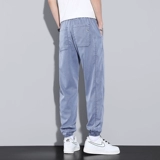 Тонкие летние джинсы, шелковые штаны для отдыха, свободный крой