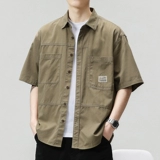 Летняя тонкая японская ретро трендовая весенняя рубашка, свободный крой