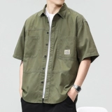 Летняя тонкая японская ретро трендовая весенняя рубашка, свободный крой