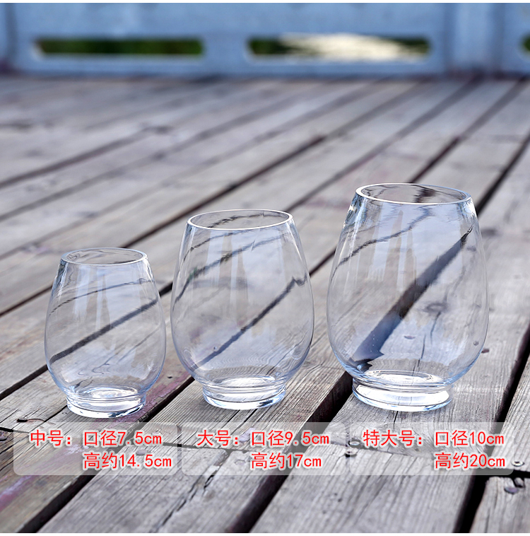 Bình thủy tinh màu xanh thủy tinh bình hoa thủy tiên hoa thủy canh chậu hoa lục bình bể cá vi cảnh chai thủy tinh - Vase / Bồn hoa & Kệ mẫu bình cắm hoa đẹp