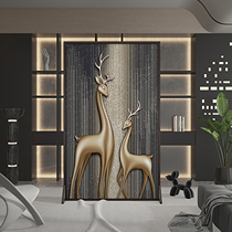 Antelope screen partition living room modern light luxury office blocking entry and entry home solid wood decoration seat screen positive