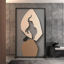 Screen partition living room modern minimalist office block entrance solid wood bedroom door decoration new seat screen flat