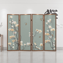  New Chinese style screen Home entrance partition Living room special price ash wood log decoration office mobile ancient style folding screen