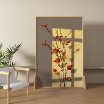 Screen partition living room modern mobile home office blocking bedroom solid wood door home door small seat screen