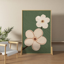 Screen partition living room mobile minimalist modern block entrance door office solid wood entrance oil painting flower seat screen