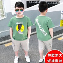 Fat Boy Kit Summer New Weight Added to Big Baby Short Sleeve Two Sleeve Sleeve T-shirt Tide 9