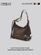 Ceekay Original Design Retro Textured Tote Bag for Women 2026 New Fashion Versatile Commuter Shoulder Crossbody Bag