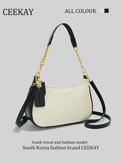 Ceekay Genuine Niche Women's Chain Underarm Bag, High-End Luxury Bag for Women, 2026 New Crossbody Bag