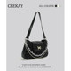 CEEKAY ແທ້ຈິງ sparkling baguette underarm bag high-end niche design bag women's bag 2024 new shoulder bag