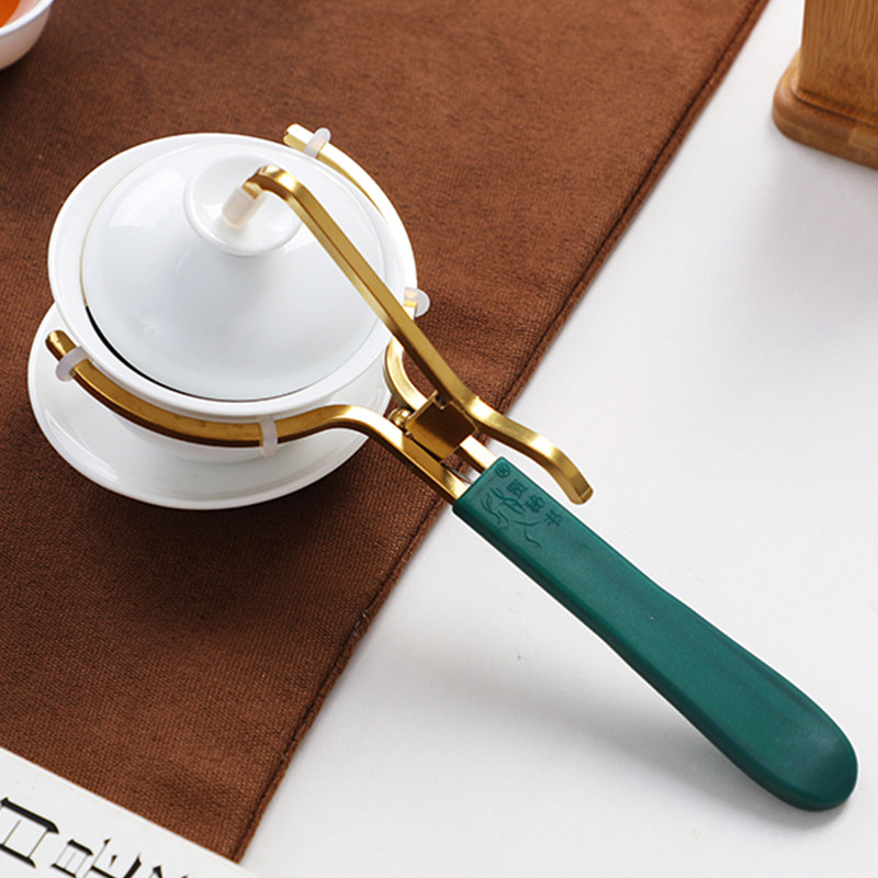 Sloth Flushing Tea Theorizer Modern Anti-Burn Sound Tea Tool Stainless Steel Kung Fu Teapot Cover Bowl clip Tea Road accessories