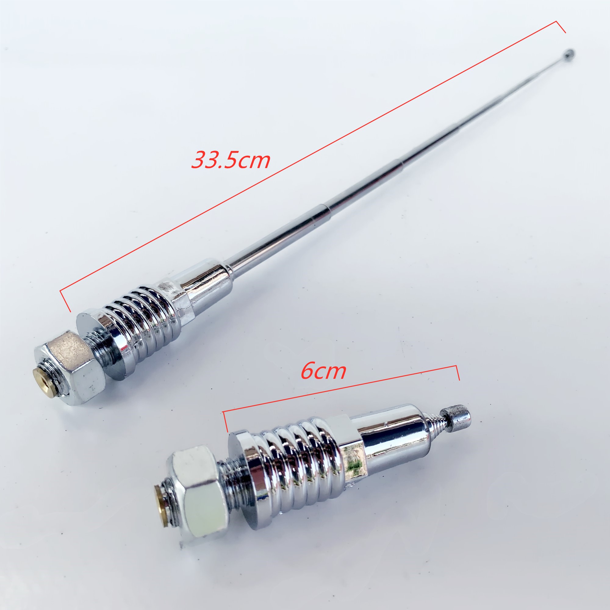 Motorcycle and electric vehicle modified retractable turtle antenna, red chess pole, falcon trunk decoration accessories