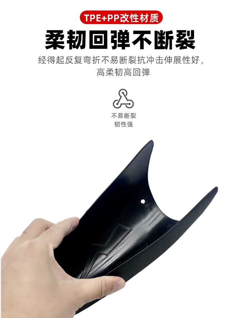 Electric Motorcycle Front Fender Suitable for Honda and Chunfeng Modified Models, Universal Rear Wheel Extended Mudguard
