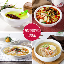 Soup bowl Noodle bowl Large bowl ceramic with lid Creative personality hotel tableware household large size 8 inches 9 inches or more