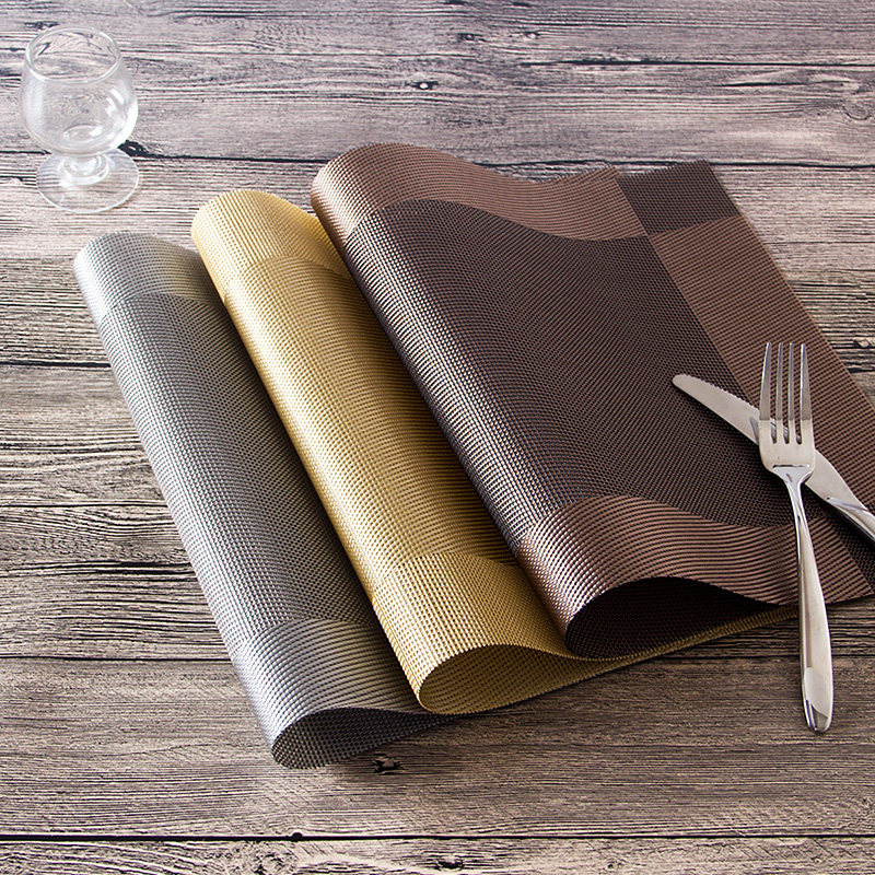 Hotel meal pad insulation pad PVC water-resistant tablemat cushion Western meal pad easy to clean and anti-hot insulation pad