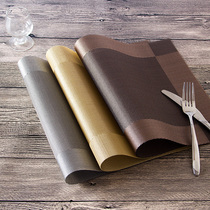Hotel club placemat insulation pad PVC waterproof table mat Bowl mat Western placemat Easy to clean anti-scalding insulation pad