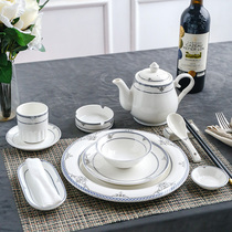 Hotel tableware custom printing logo Restaurant lettering Private custom tableware three-piece set lettering commercial custom