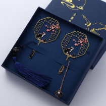 (Cat peach blossom) classical Chinese style metal bookmarks creative hipster students with lettering custom gifts