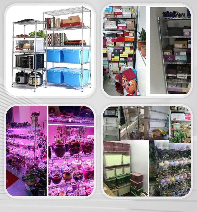 Мучительный 加粗加厚带轮周转物料车不锈钢色家用水果店电商收纳分拣手推车