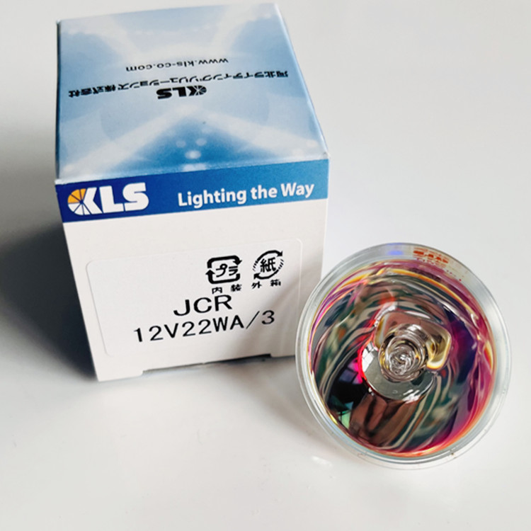 原装 KLS卤钨灯JCR 12V22W A/3 卤素杯灯显微镜冷光源灯泡