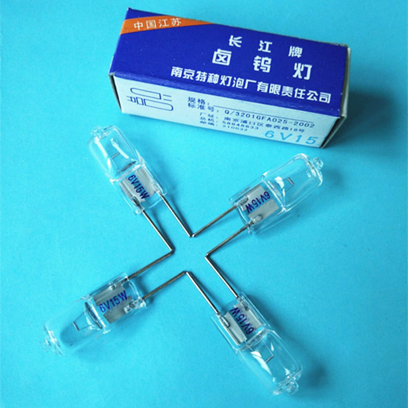 长江牌 6V15W 长灯脚灯珠 卤钨米泡 实验仪器显微镜用