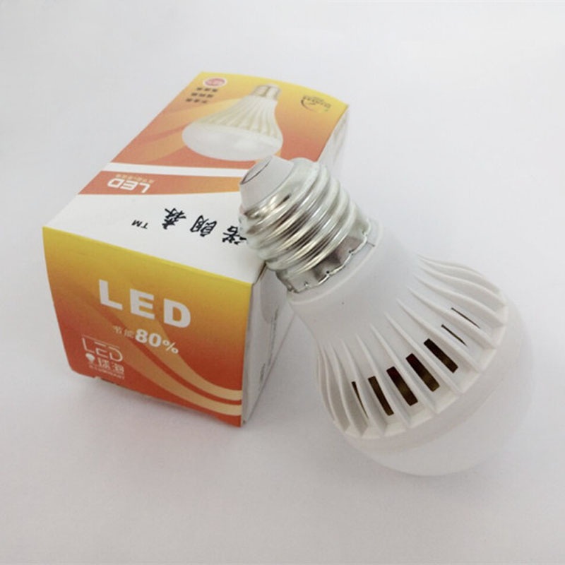 诺郎森 220V5W LED球泡 E27螺口家用照明楼道超亮光源LED节能灯泡