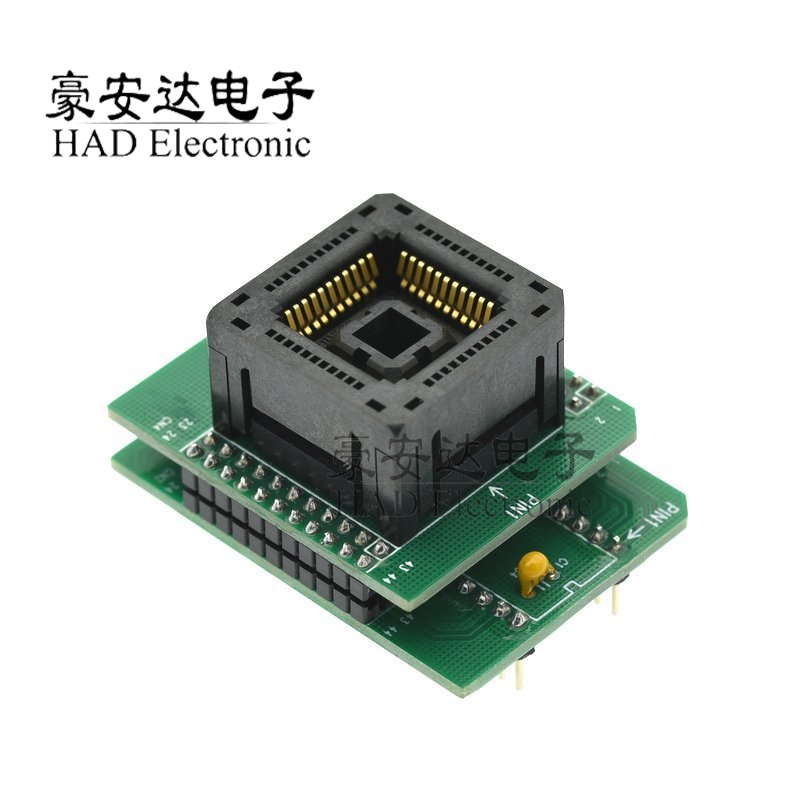 PLCC44转DIP40 PLCC44转换座 烧录座 测试座IC120-0444-306