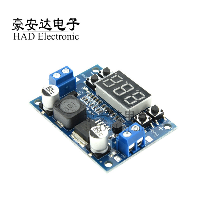 DC-DC可调降压电源模块 LM2596稳压 带电压表显示数显3.3V 5V 12V
