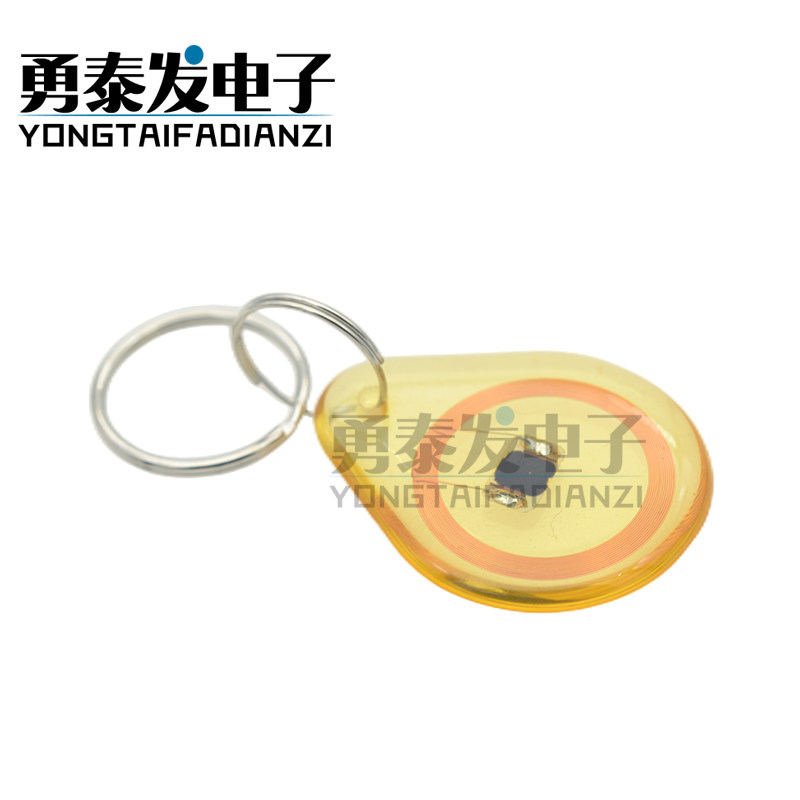 水晶IC异形卡MIFARE 1 S50芯片透明钥匙扣卡NFC标签钥匙扣卡
