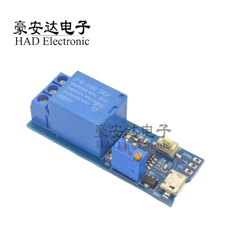 宽电压5V-30V触发延时继电器模块定时器模块 延时导通 延时开关