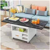 Складной кофейный столик небольшая квартира Мобильный дом встроенный много- Табличный двойной много -функциональный подъемник низкого таблица